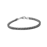 AB-6310-S-4MM-7" Sterling Silver Bracelet With Lobster Jewelry Bali Designs Inc